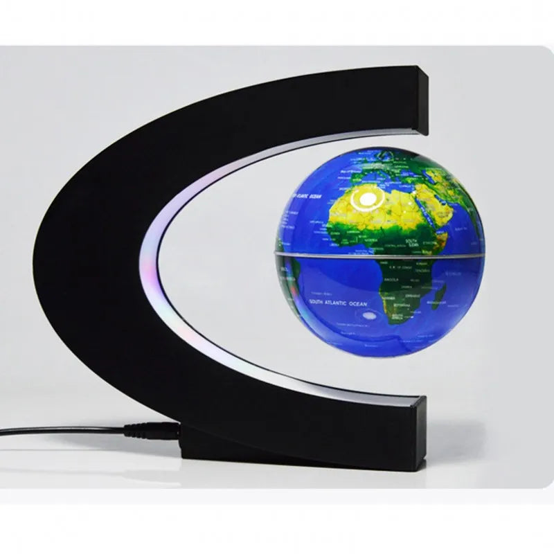 LED Floating Anti-gravity LED Night Light Gift Teaching Education Magnetic Floating World Map Lamp Home Office Decor Nightlights