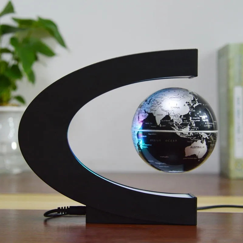 LED Floating Anti-gravity LED Night Light Gift Teaching Education Magnetic Floating World Map Lamp Home Office Decor Nightlights