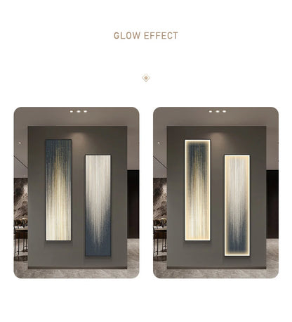 Modern Vertical Bar Abstract Luminous Interior Painting Led Wall Lamp Interior Lighting For Living Room Bedroom ClosetDecoration