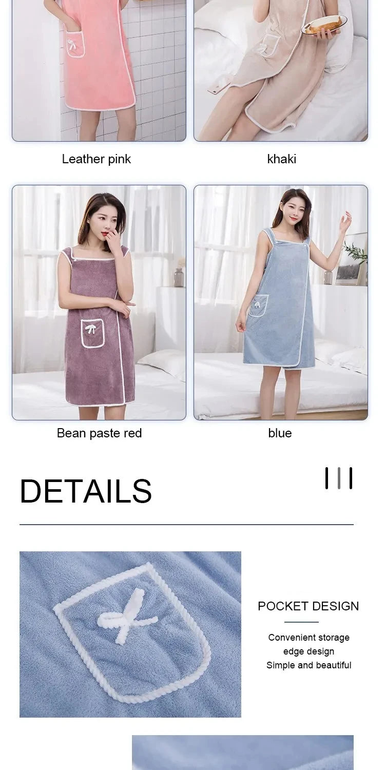 Womens Bath Towels Girls Wearable 150*75Cm Fast Drying Bathing Beach Spa Bathrobes Wash Clothing, Shower Bath And Gym Towel