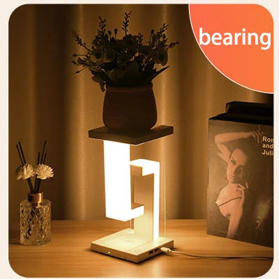 Lamp Bedside Table Creative Mobile Phone Wireless Charging Suspended Desk Lamp Home Atmosphere Decoration Gift Small Night Light