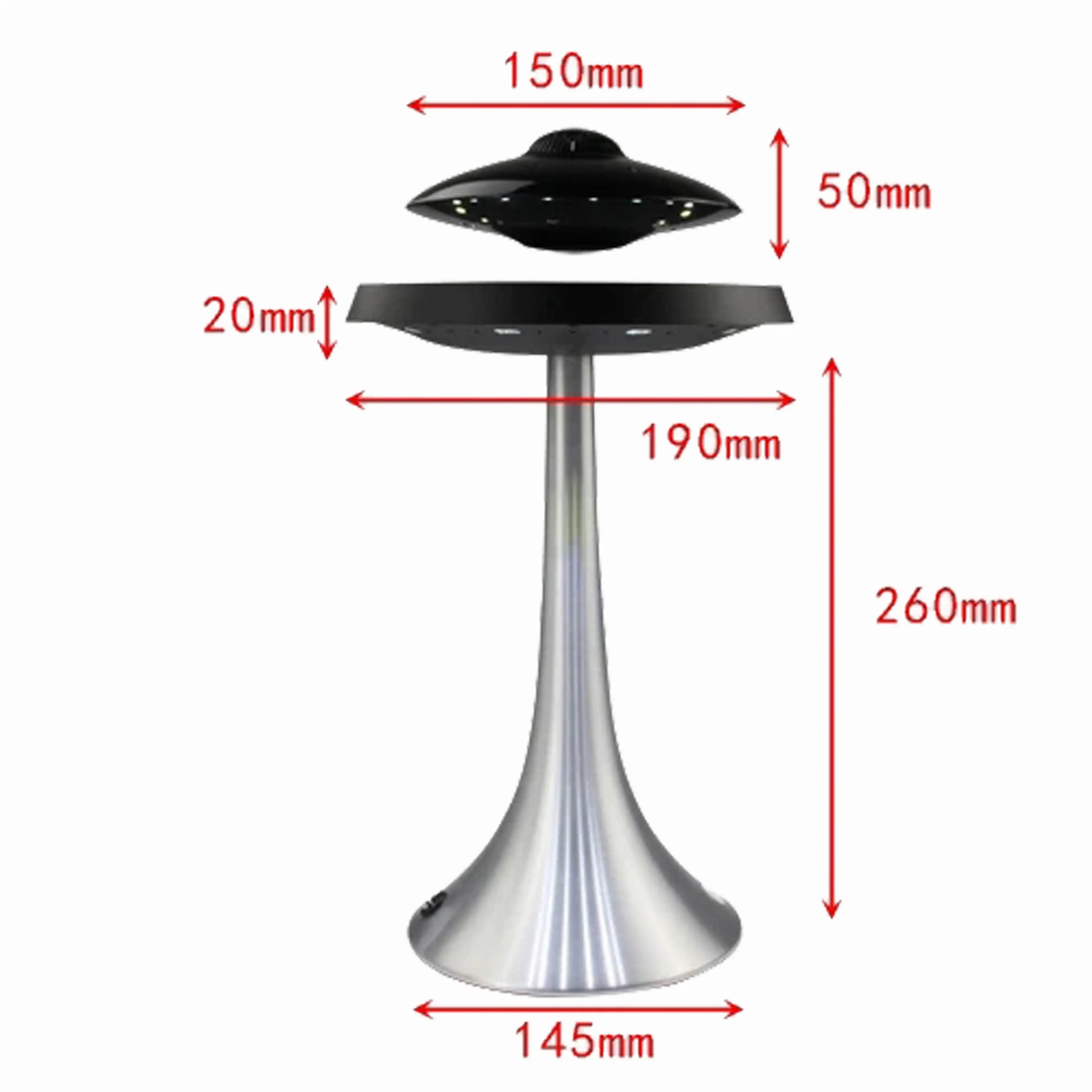 UFO Speaker Super Cool Levitating Speaker Magnetic Floating UFO Speaker Music Player with RGB Color Table Lamp