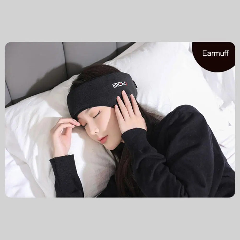 1 Set Soundproof Earmuffs For Sleeping Unisex Ear Warmer Winter Head Band Ski Ear Muff Earplugs Headband Hair Band Eyes Ban I7B2