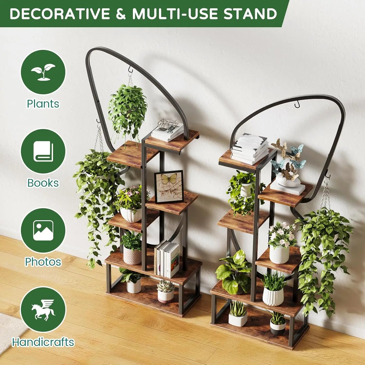 6 Tier Plant Stand Butterfly-Shaped