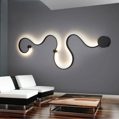 Modern Wall Lamps for Bedroom Study Living Balcony Room Acrylic Home Deco in White Black Iron Body Sconce Led Lights Fixtures