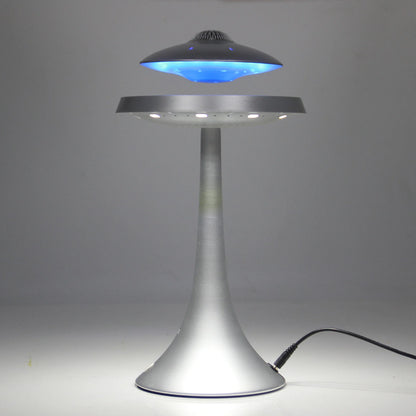 UFO Speaker Super Cool Levitating Speaker Magnetic Floating UFO Speaker Music Player with RGB Color Table Lamp