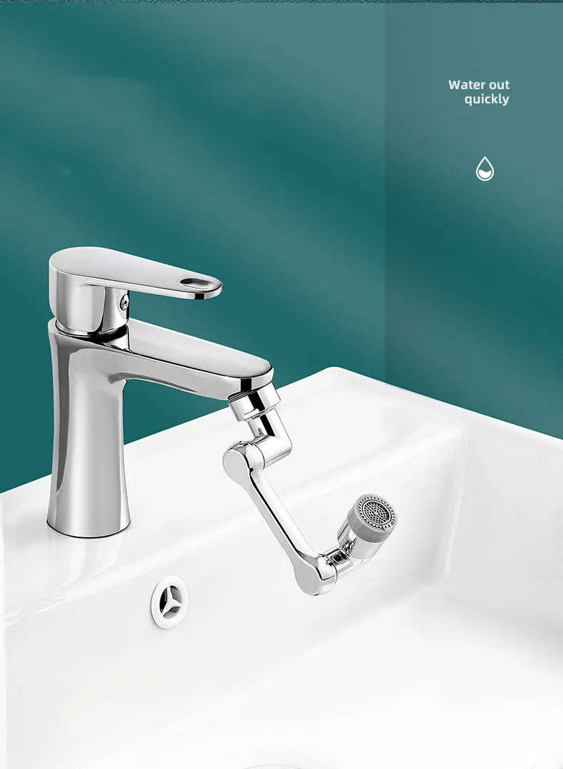 Mechanical arm universal faucet 1080 degree faucet bathroom basin faucet bubbler single gear dual gear optional