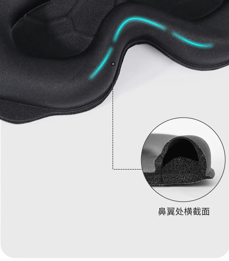 3D Mask for Sleep Eye Mask Lights Blockout Soft Padded Sleeping Masked Fabric Cover Shade Blindfold Eyepatch Travelsleepmask