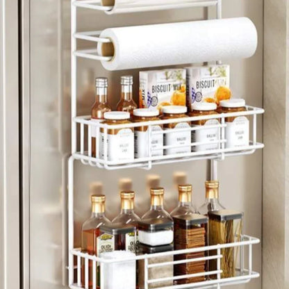 Refrigerator Storage Shelf For Kitchen Rack Refrigerator Wall Side Hanging Storage Rack Kitchen Fridge Shelfs Spice Organizer