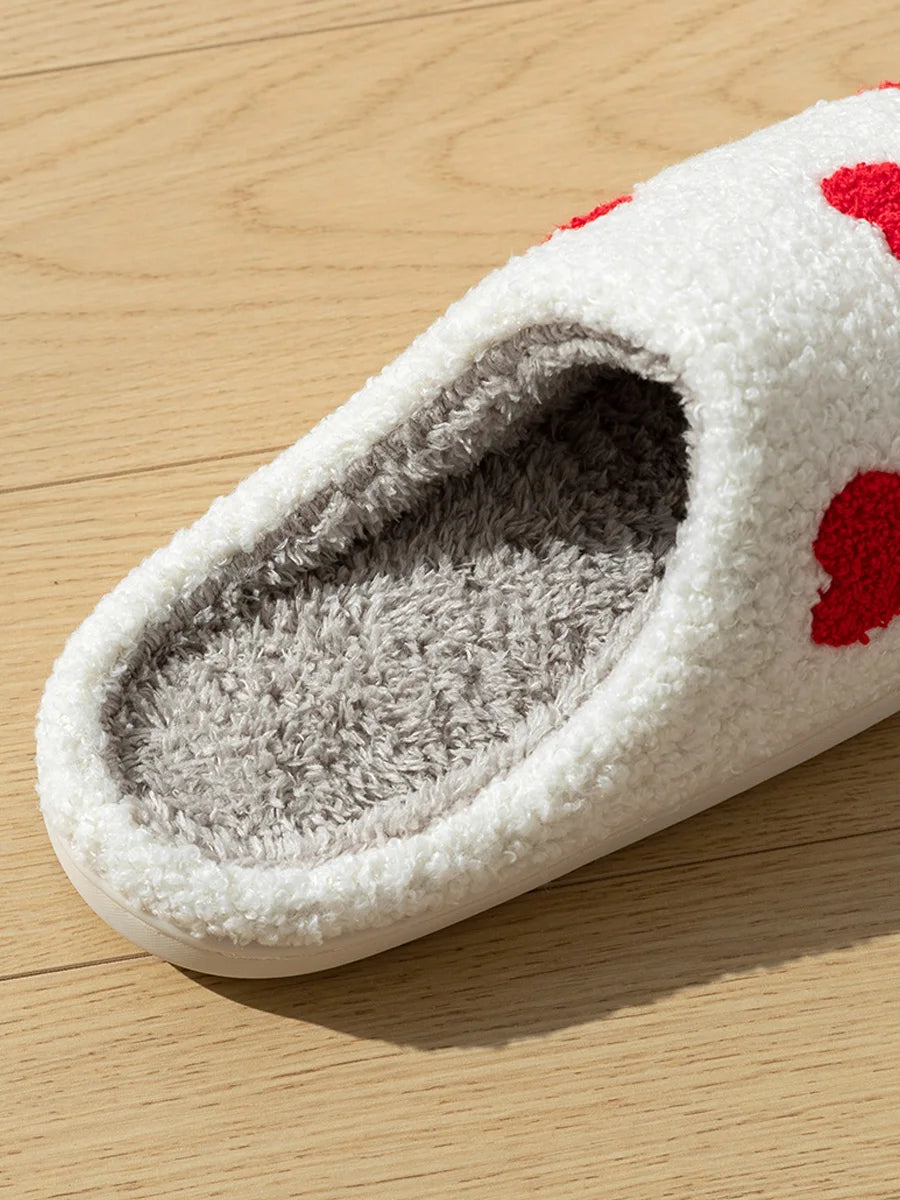 Women Slippers Fashion Little Heart Funny Love Shoes for Gift Mules Fuzzy Comfy Soft Sole Bedroom Slides Ladies Home Shoes