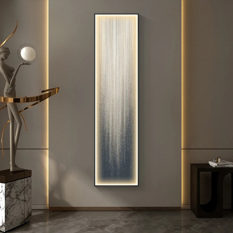 Modern Vertical Bar Abstract Luminous Interior Painting Led Wall Lamp Interior Lighting For Living Room Bedroom ClosetDecoration