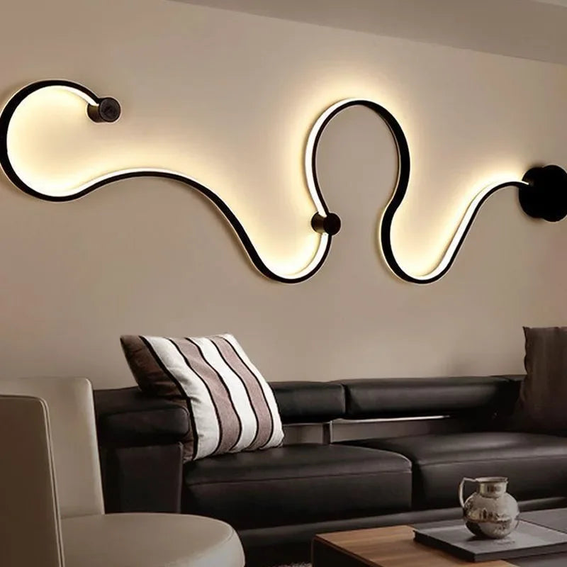 Modern Wall Lamps for Bedroom Study Living Balcony Room Acrylic Home Deco in White Black Iron Body Sconce Led Lights Fixtures