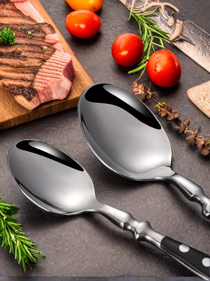 Classic Elegant Stainless Steel Cutlery Set Fork Spoon Knife Full  Dinning Fork Steak Knife Teaspoon Creative Dinnerware Set