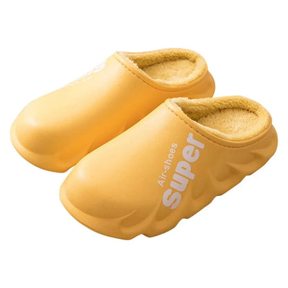 Eyriphy Women Winter Warm Slippers Fuzzy Soft Sole Waterproof Slides Non-Slips Fur Sports Shoes Plush Comfortable Outdoor Slides