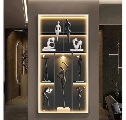 Free Shipping Modern Abstract Wall Decoration Home Appliance LED Wall Lamp Bedroom Study living Room Dining Room Hanging Paintin