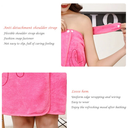 New Bath Towels Fashion Lady Wearable Fast Drying Magic Bath Towel Beach Spa Bathrobes Bath Skirt Dropshipping Bath Towels