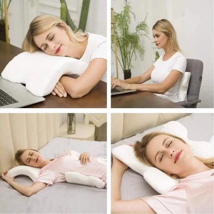 U-Shaped Curved Orthopedic Pillow for Sleep Memeory Foam Hand  Hollow Orthopedic Products Neck Travel Side Sleepers