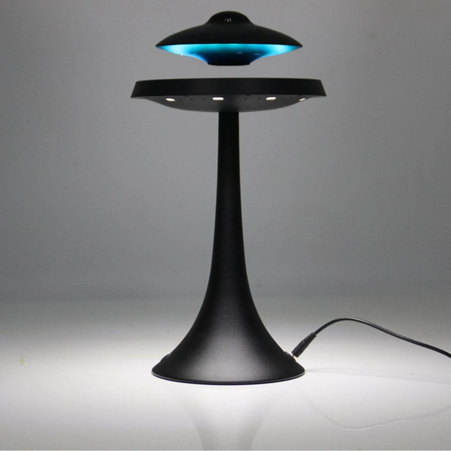 UFO Speaker Super Cool Levitating Speaker Magnetic Floating UFO Speaker Music Player with RGB Color Table Lamp