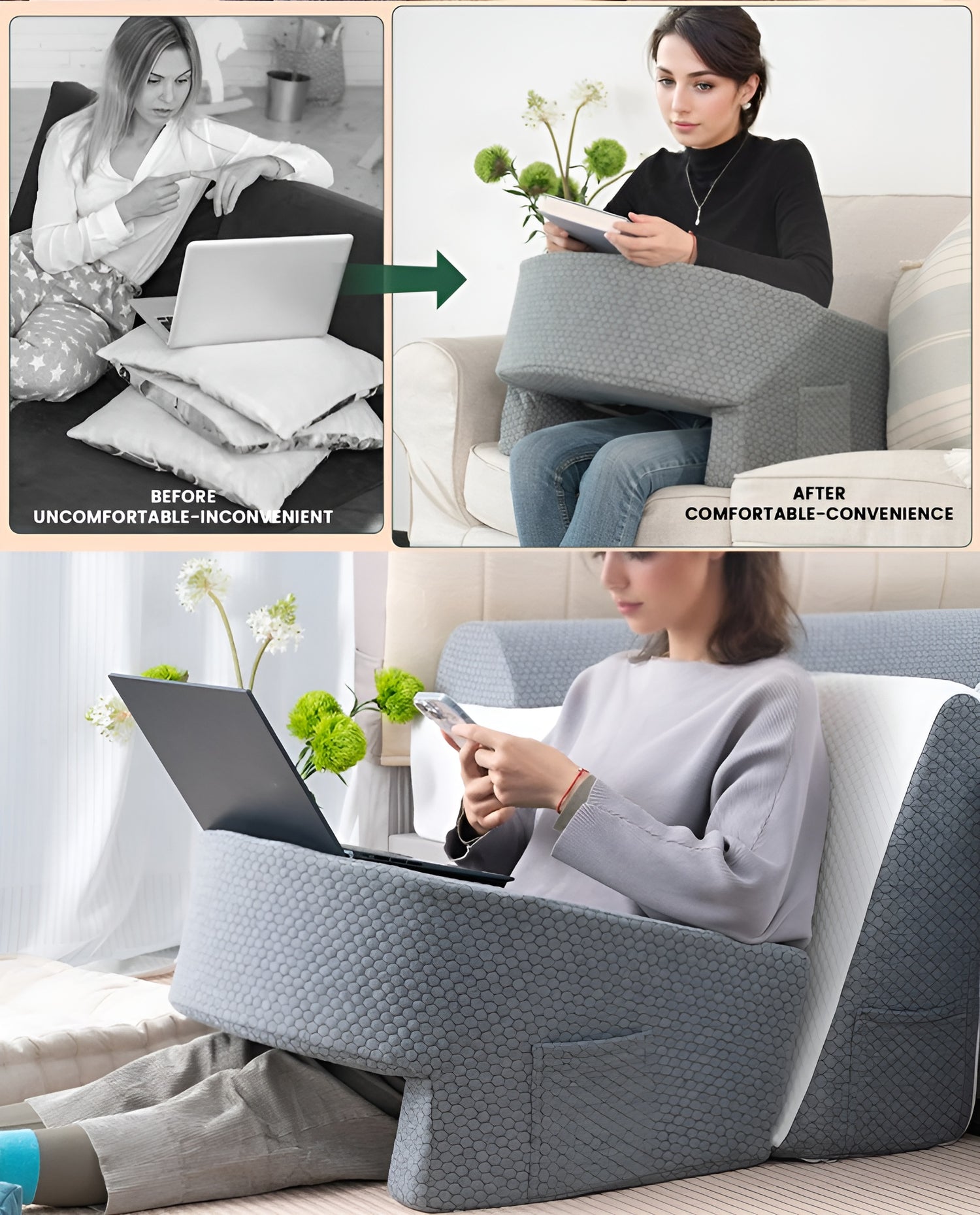 The Ultimate Reading Pillow: Unmatched Comfort for Relaxation &amp; arm Support!