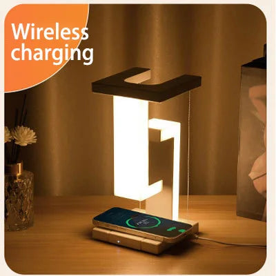 Lamp Bedside Table Creative Mobile Phone Wireless Charging Suspended Desk Lamp Home Atmosphere Decoration Gift Small Night Light