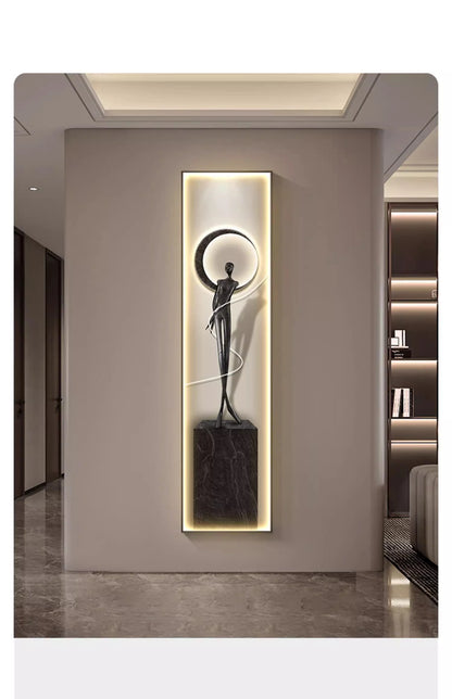 Modern Luxury Entrance Decoration Painting Abstract Figure Corridor Hanging  Painting Model  Room Mural Painting  Advanced Sense