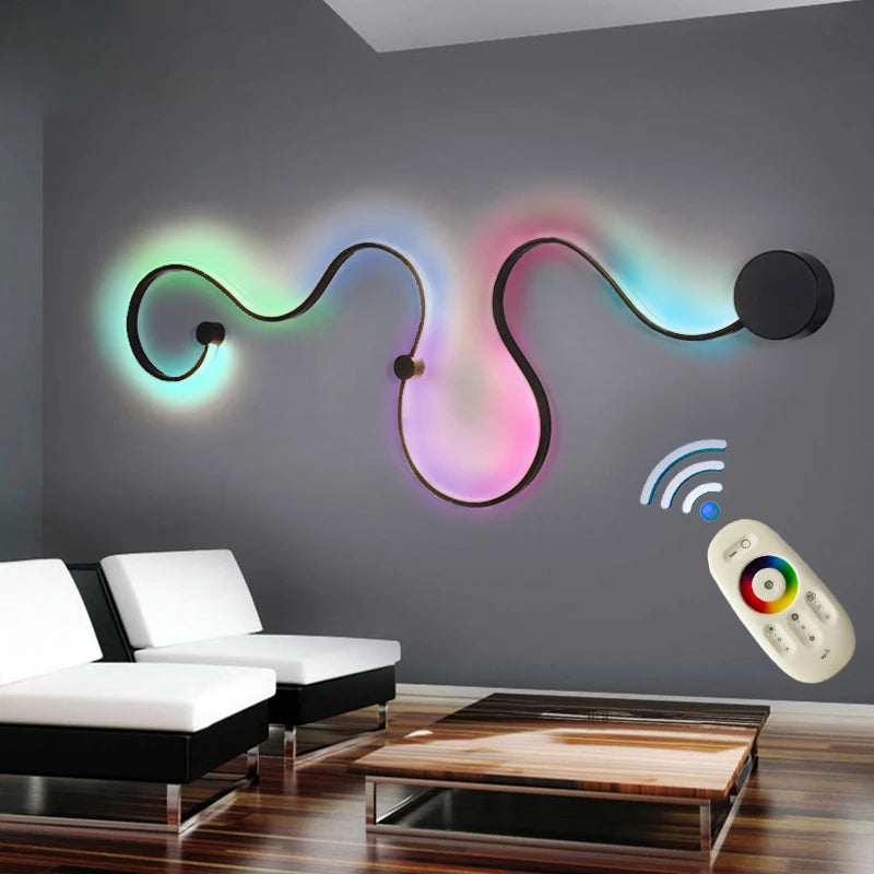 Modern Wall Lamps for Bedroom Study Living Balcony Room Acrylic Home Deco in White Black Iron Body Sconce Led Lights Fixtures