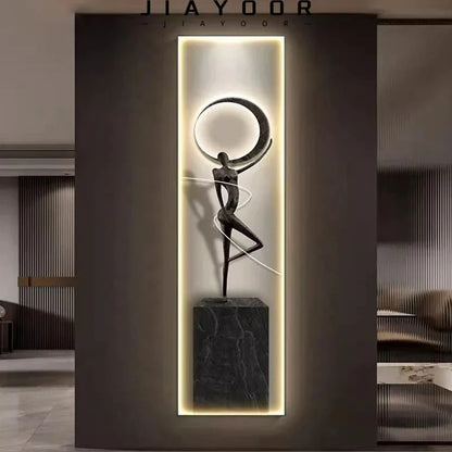 Modern Luxury Entrance Decoration Painting Abstract Figure Corridor Hanging  Painting Model  Room Mural Painting  Advanced Sense