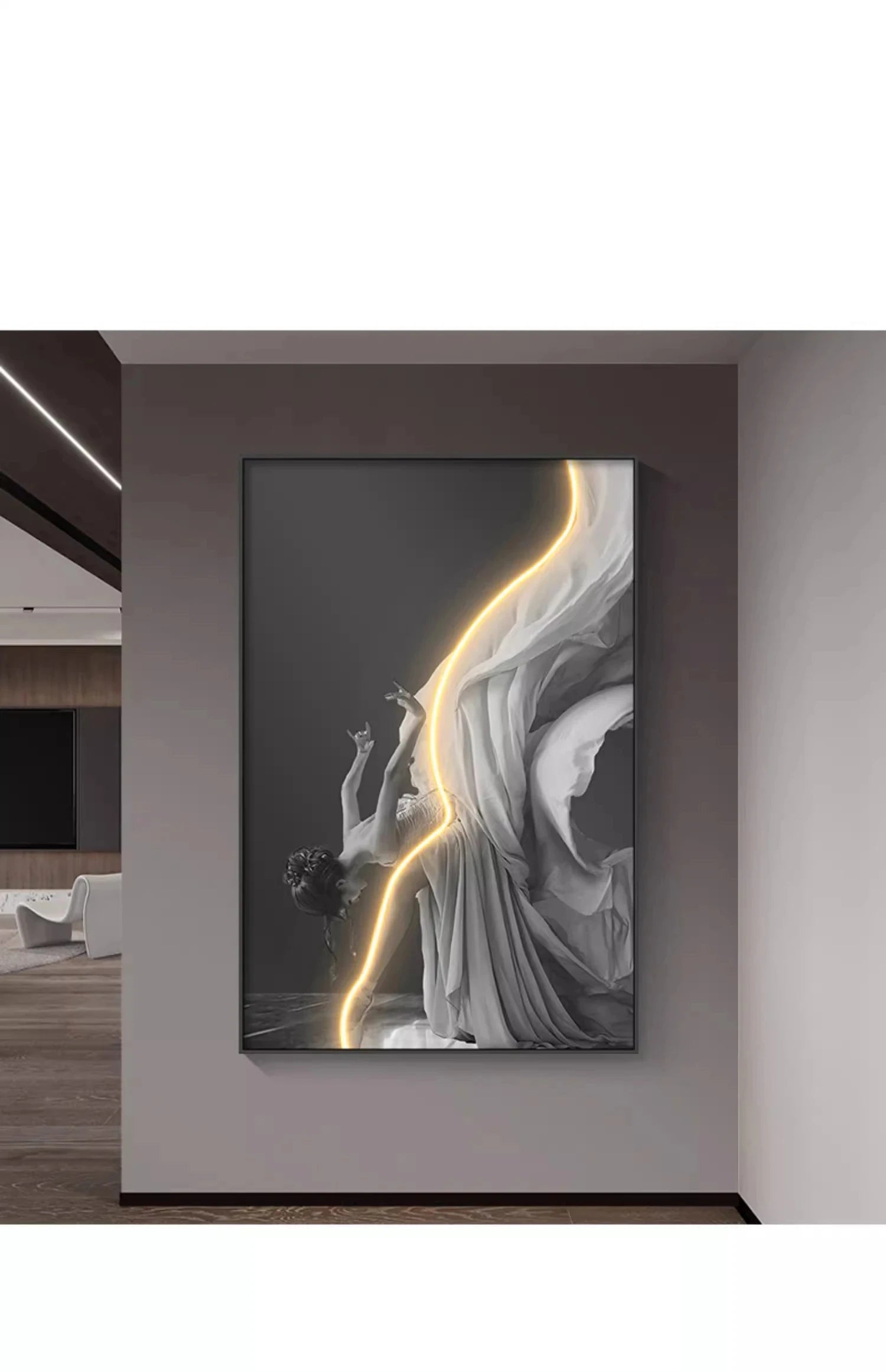 Modern Art Character Luminous Interior Painting LED Wall Lamp For Entrance Living Room Bedroom Bedside Decoration CX186DS