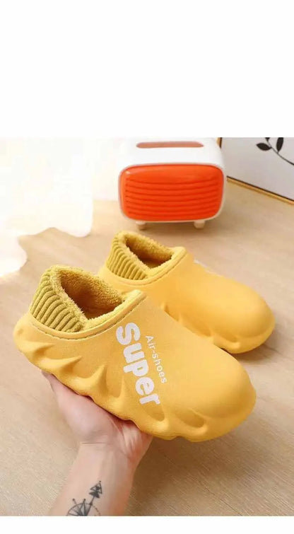 Eyriphy Women Winter Warm Slippers Fuzzy Soft Sole Waterproof Slides Non-Slips Fur Sports Shoes Plush Comfortable Outdoor Slides