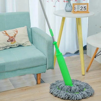 Floor Washing Mop Squeeze Household Cleaning Floor Wash Wet Mop for Floor Cleaning Fiber Absorbent Mop 2 in 1 Dehydrated Mop