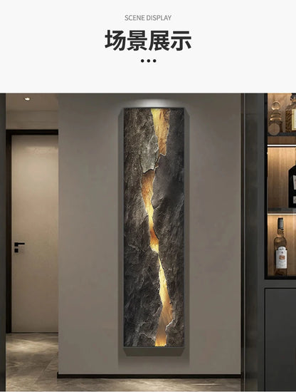 Not 3D Crystal Porcelain Craft Mountain Indoor Painted LED Wall Lamp Living Room Dining Room Bedroom Entrance Wall Decoration