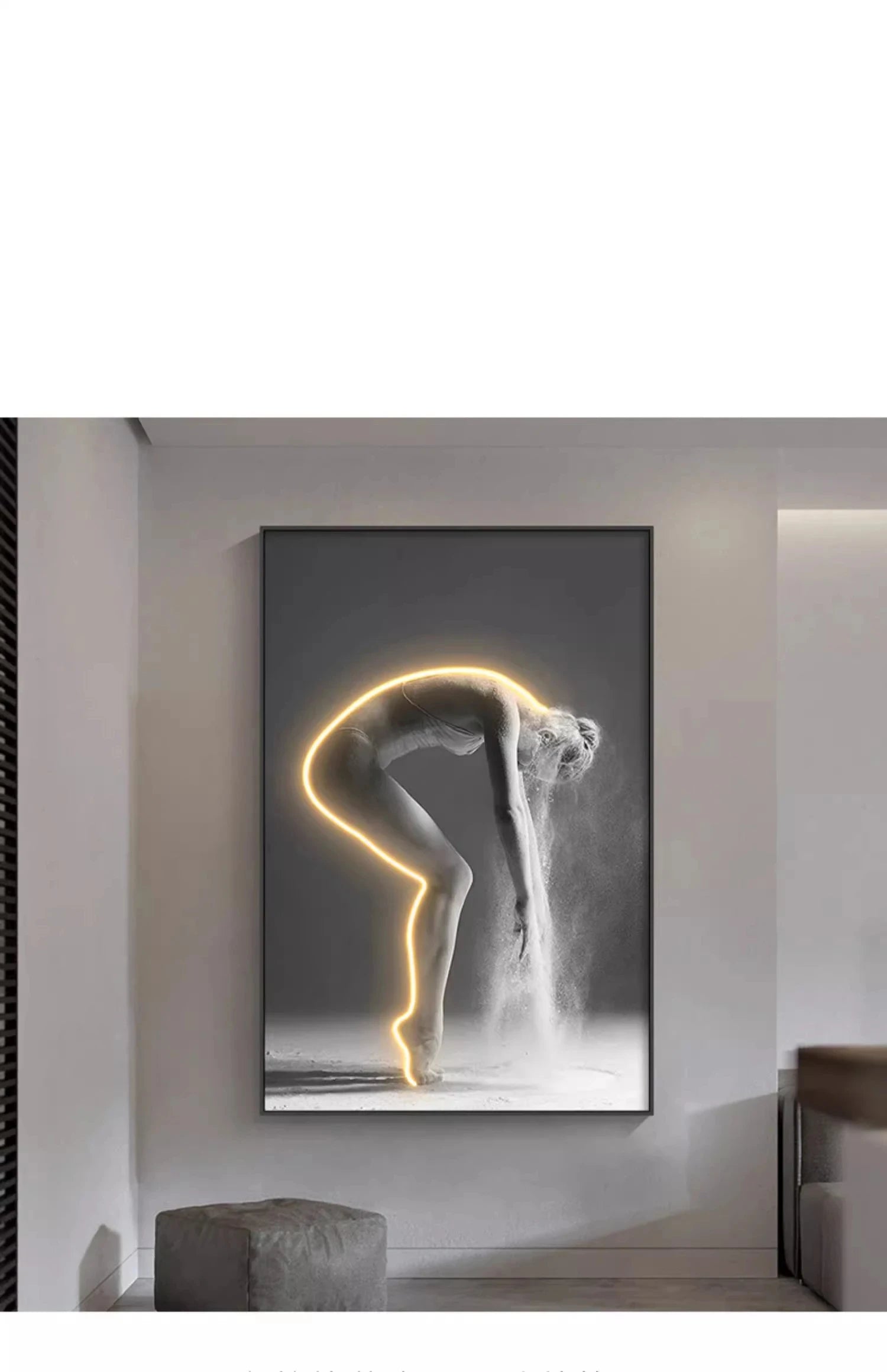 Modern Art Character Luminous Interior Painting LED Wall Lamp For Entrance Living Room Bedroom Bedside Decoration CX186DS