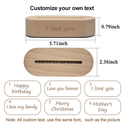 Personalized 3D Photo Lamp Custom Photo And Text Customized Valentine&