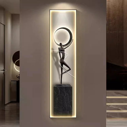 Modern Luxury Entrance Decoration Painting Abstract Figure Corridor Hanging  Painting Model  Room Mural Painting  Advanced Sense