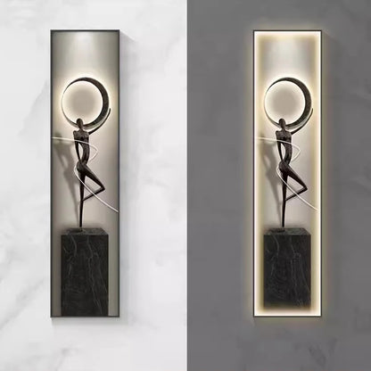 Modern Luxury Entrance Decoration Painting Abstract Figure Corridor Hanging  Painting Model  Room Mural Painting  Advanced Sense