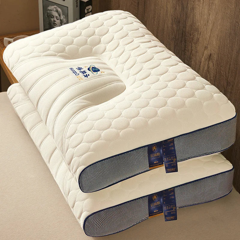 Latex Pillows for Sleeping Natural Rubber Cervical Spine Pillows To Help Sleep Orthopedic Neck Pain Pillow Travesseiro 베개