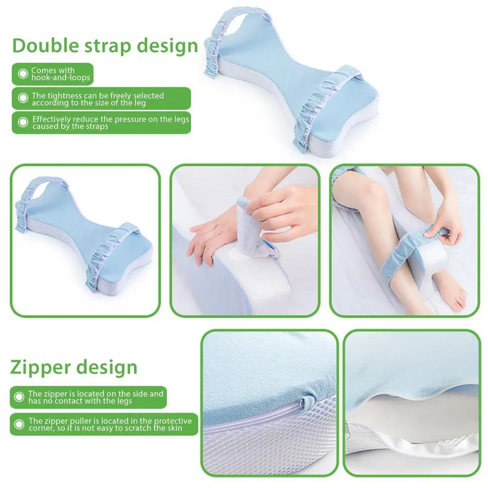 Memory Cotton Side Sleeping Knee Pillow White Massage Orthopedic Slow Rebound Relax Spine Alignment Spine Alignment Pillow