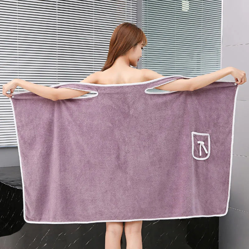 Womens Bath Towels Girls Wearable 150*75Cm Fast Drying Bathing Beach Spa Bathrobes Wash Clothing, Shower Bath And Gym Towel