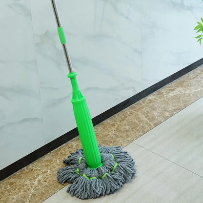 Floor Washing Mop Squeeze Household Cleaning Floor Wash Wet Mop for Floor Cleaning Fiber Absorbent Mop 2 in 1 Dehydrated Mop