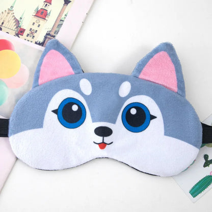 Sleeping Mask Sleeping Blindfold Soft Plush Eye Masks Cute Cat Eye Cover Plush Mask Eyepatch Nap Health Eye Cover