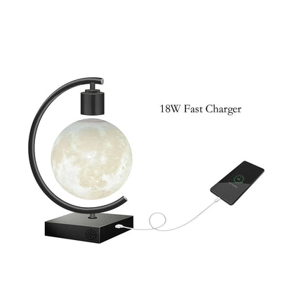 Wireless Charging Magnetic Levitating Floating Wireless LED Light Bulb for Desk Lamp Home Room Office Decor Unique Gift