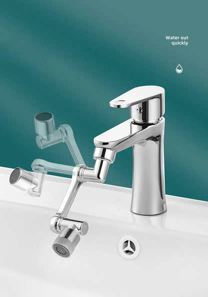 Mechanical arm universal faucet 1080 degree faucet bathroom basin faucet bubbler single gear dual gear optional