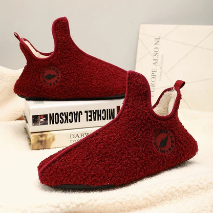 YRZL Men Winter Slippers High Quality Lightweight Disign Shoes Fashion Women Plush Slipper Warm Slip on Casual Shoe for Couples