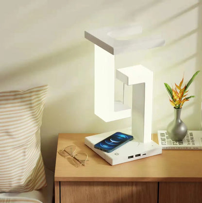 Lamp Bedside Table Creative Mobile Phone Wireless Charging Suspended Desk Lamp Home Atmosphere Decoration Gift Small Night Light