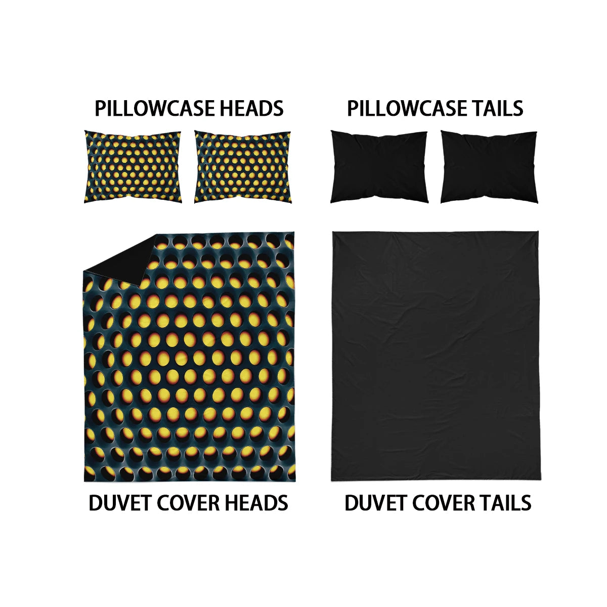 3pcs Geometric honeycomb Series Duvet Cover Set, Printed Bedding Set For Bedroom, (1*Duvet Cover + 2*Pillowcases, No Core)