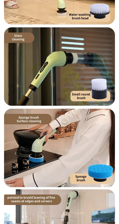 Wireless Electric Cleaning Brush Bathroom Window Kitchen Automotive Multifunctional Household Rotating Cleaning Machine