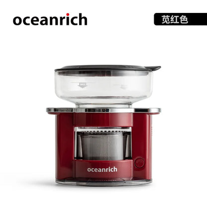 OCEANRICH S2 Automatic Single Serve Pour-over Portable Coffee Maker Coffee Dripper Reuseable Stainless Steel Coffee Pot Machine