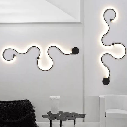 Modern Wall Lamps for Bedroom Study Living Balcony Room Acrylic Home Deco in White Black Iron Body Sconce Led Lights Fixtures