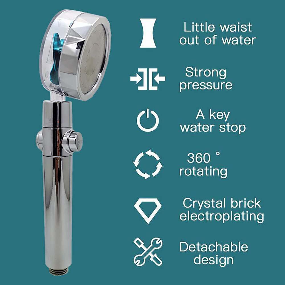 360° Rotating Shower Head